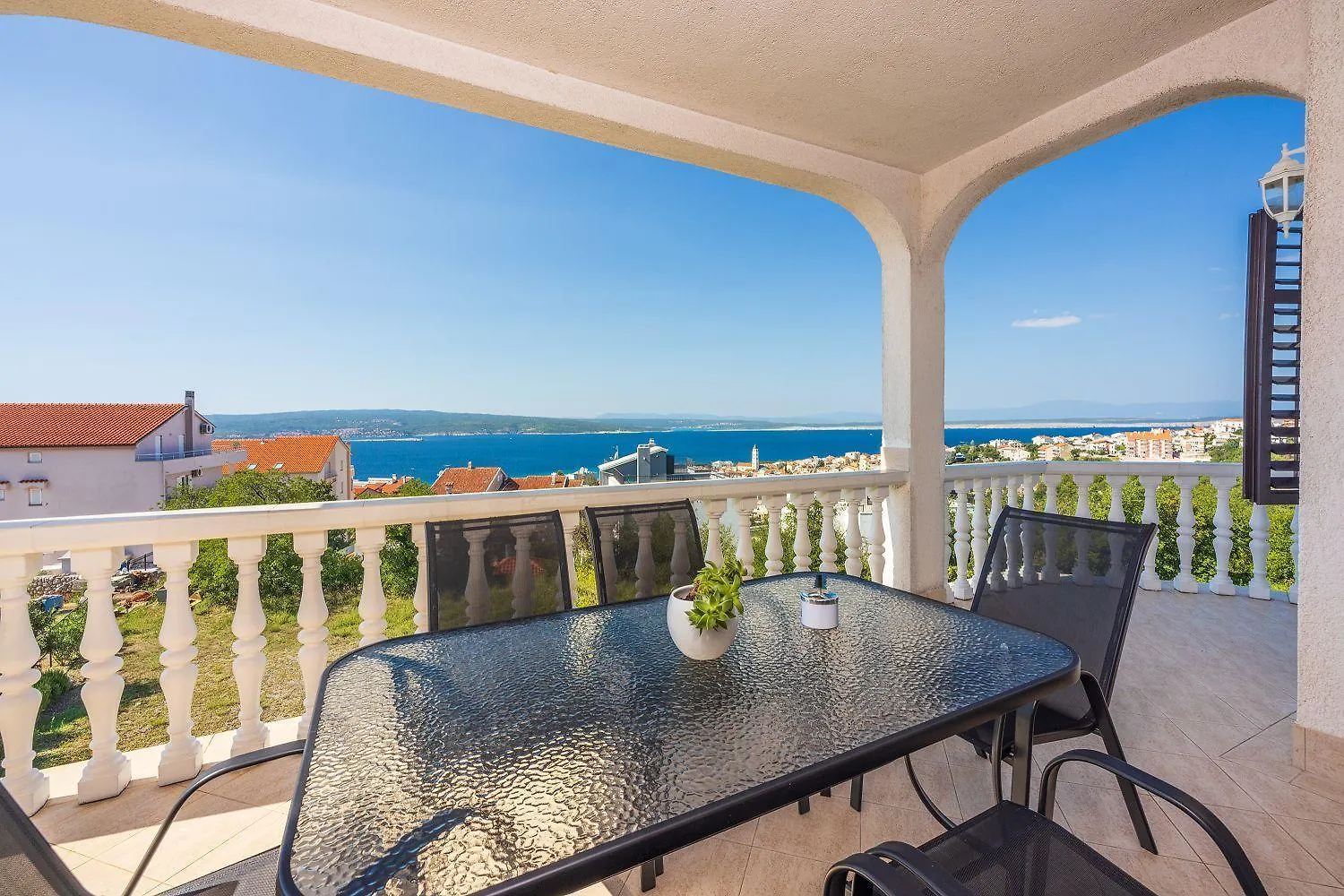 Meerblick Apartment Mit Wifi, Grill, Klima Und Strandnah Crikvenica 0*,